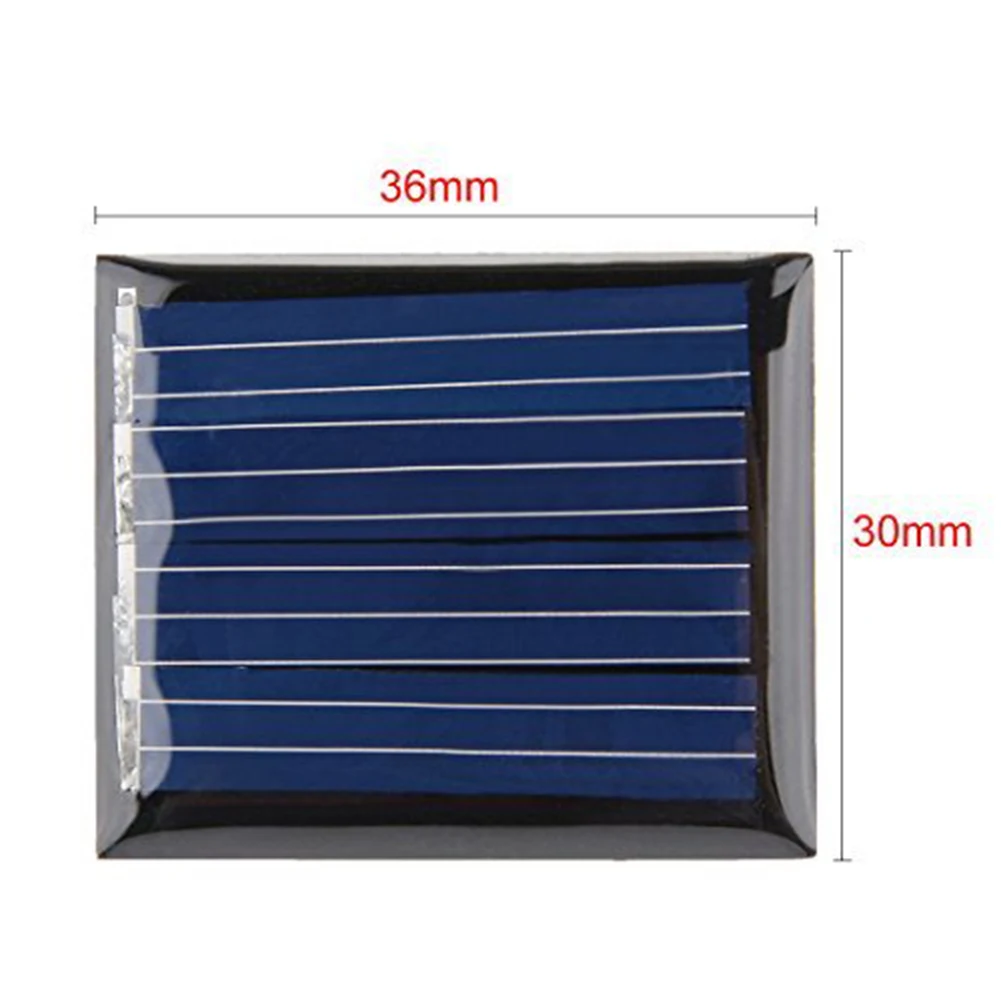 5Pcs 2V 55mA Poly Mini Solar Cell Panel Module DIY For Light Toy Charger 30x36mm Solar Light Battery Power Charge Module image 6