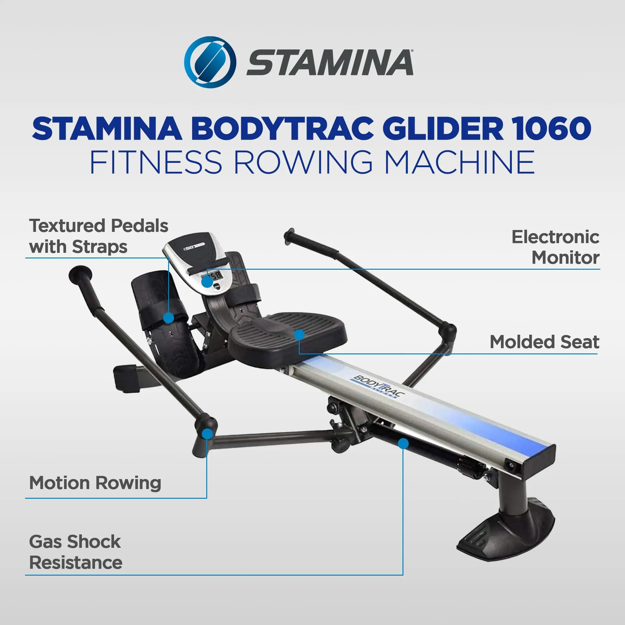 BodyTrac Glider Exercise Rowing Machine