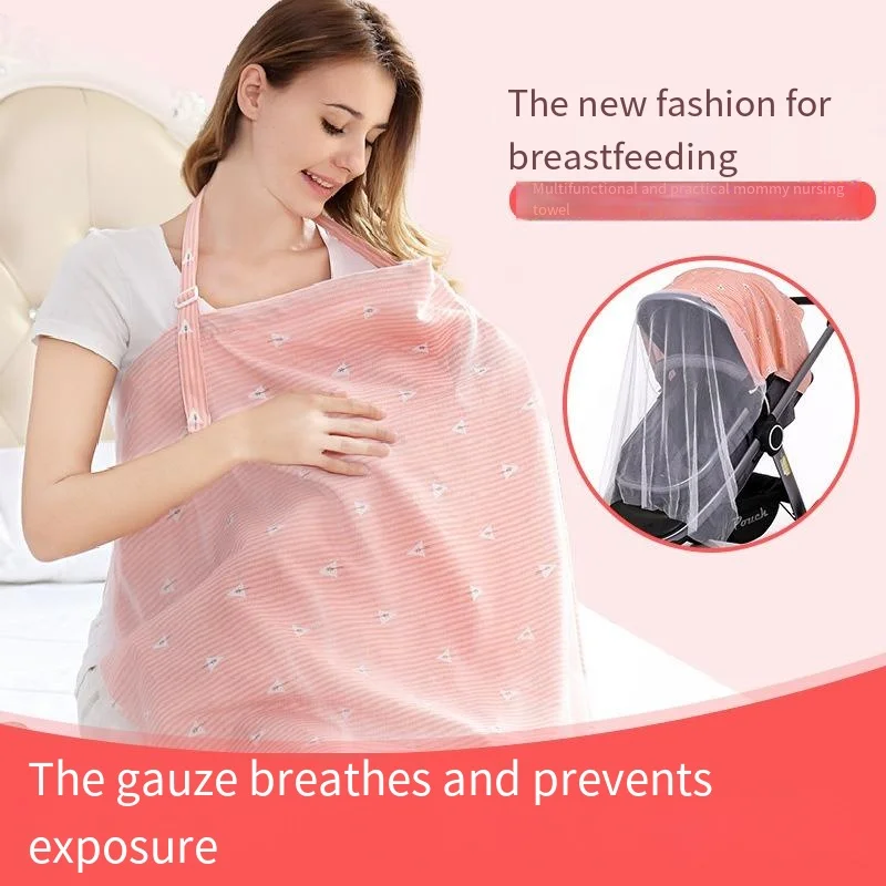 

Cotton for Breastfeeding Covering Breast Milk for Breastfeeding Summer Shawl Breastfeeding Clothes Anti Glare Cover Up Nursing