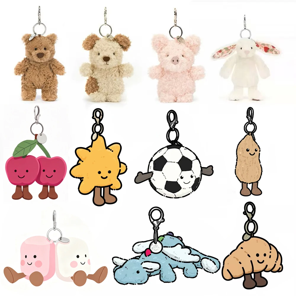 Golf Ball Plush Keychain, Marshmallow Keychain, Volleyball Plush Toy, Rabbit, Xue Long Plush  Bag Charms