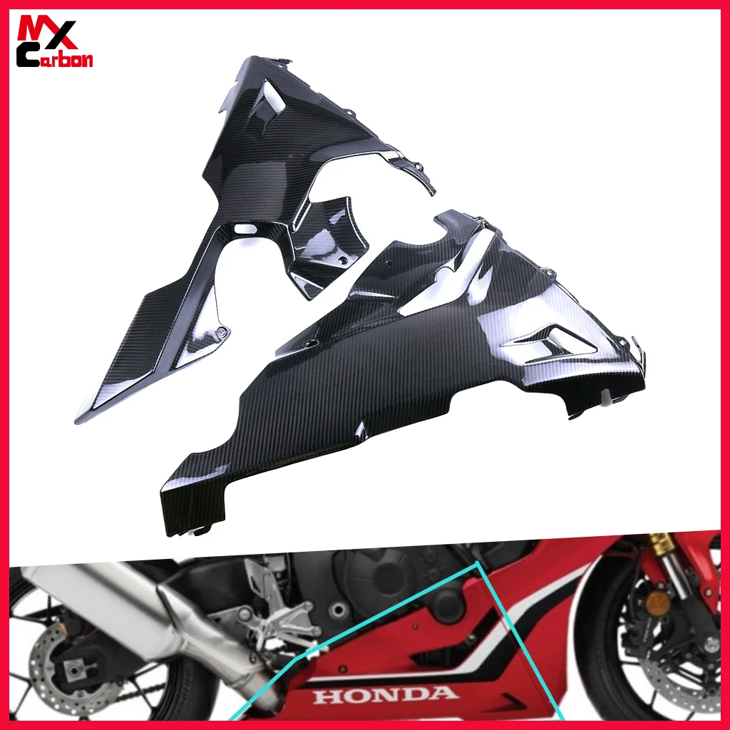 Motorcycle Belly Pan Fairing for HONDA CBR1000RR 2017 2019 2021 2022 2023 Full Carbon Fiber Lower Side Panels Accessories