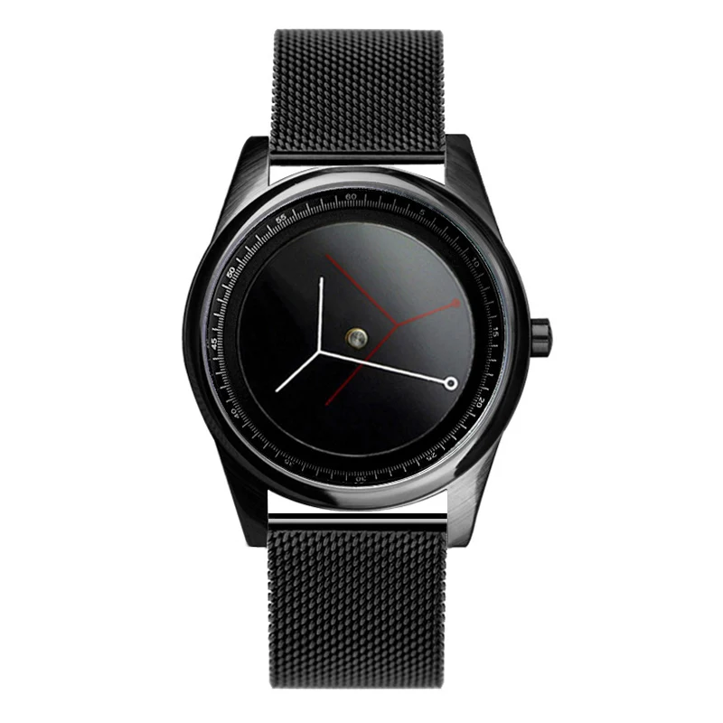 Abstract Design Men's Watch, Women's Quartz Wristwatch, Innovative Concept Watch, Unique Holiday Gift