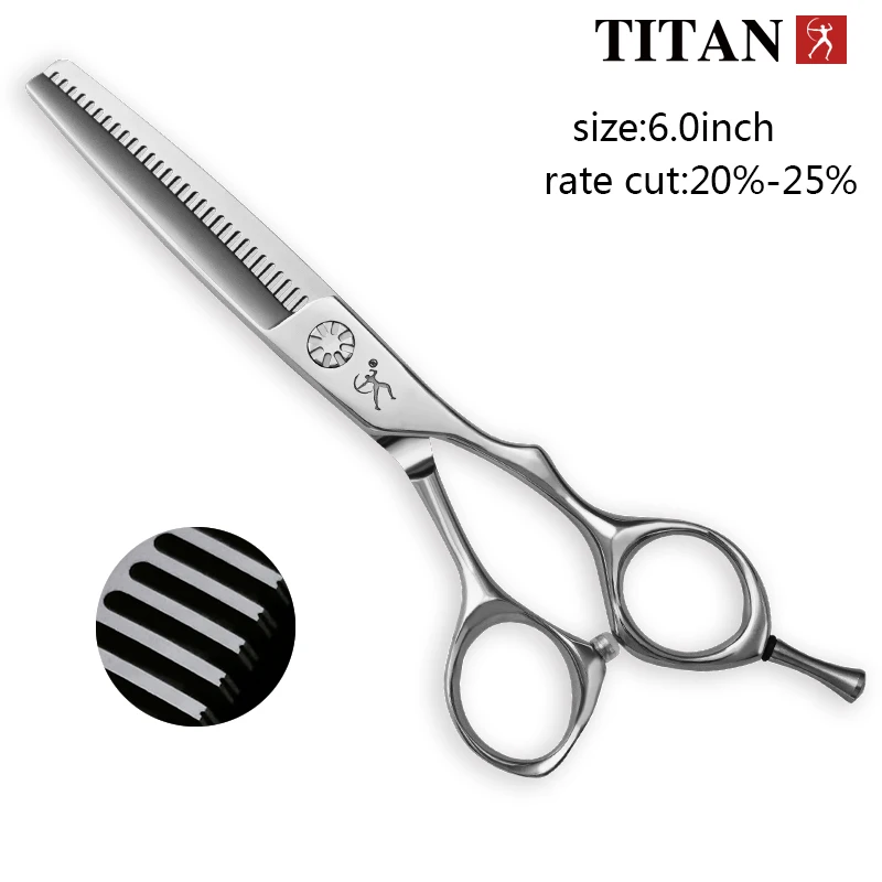 Titan hairdressing scissors barber tools for hair professional  thinning shears vg10 steel 6.0 inch