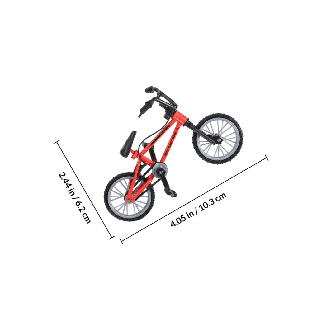 2Sets Finger Bike Table Game Mini Aluminum Alloy Bicycles for Kids Adults Desktop Competition Stress Relief Fun Portable
