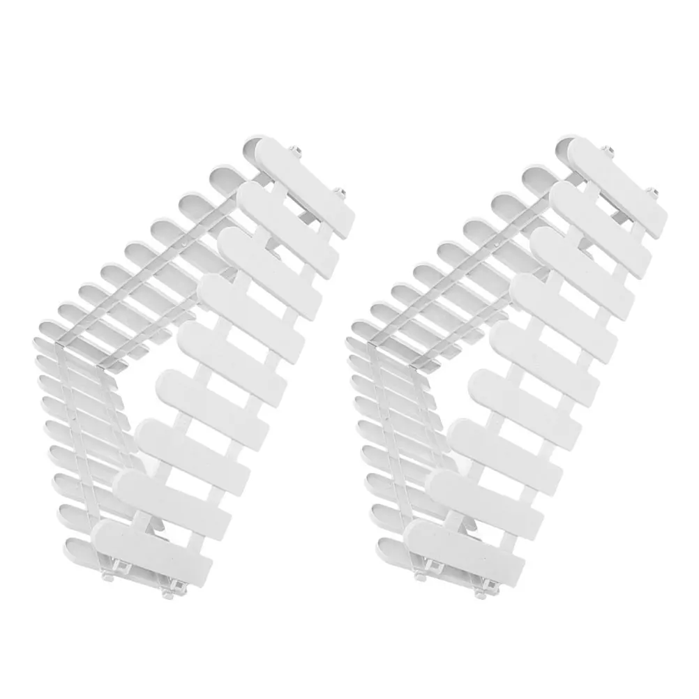 

6 pcs Pet Fence Outdoor Tortoise Enclosure Durable Plastic Garden Fencing White Fence Panels Detachable Portable Easy