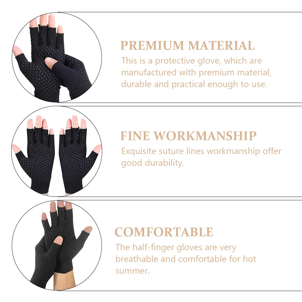 

1Pair Cycling Half Finger Gloves Breathable Non-Slip Bike Riding Gloves For Outdoor Sports Shock-Absorption Anti-Skid Unisex