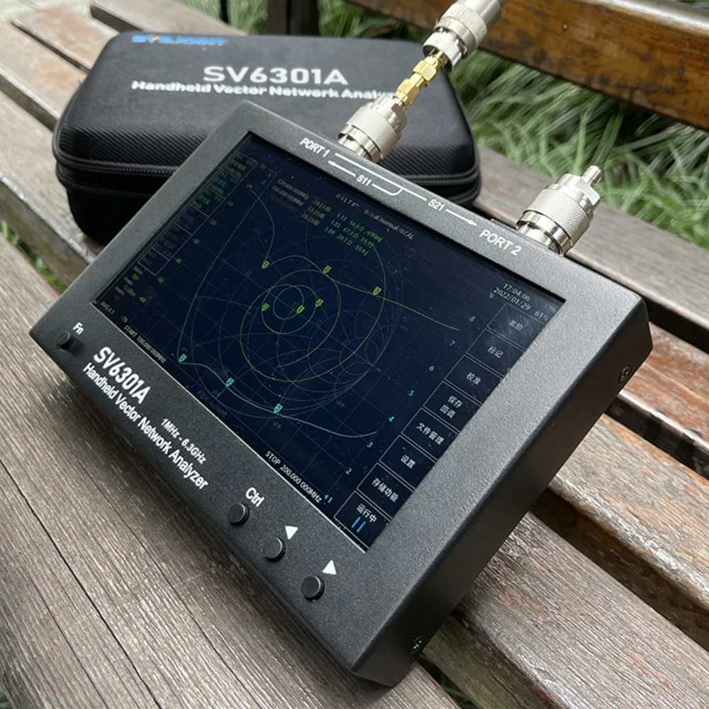 Nanovna SV6301A 6.3GHz Handheld Vector Network Analyzer VNA,S11 50dB,S21 75dB,8GB ภาษาอังกฤษรัสเซียเมนูซอฟต์แวร์ disediakan