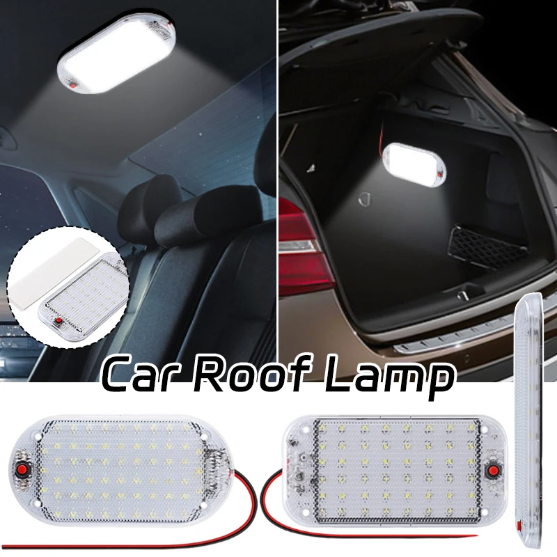 

12-85V RV 48/60 LED Panel Light Interior Car Ceiling Dome White Light Reading Lamp For RV Motorhomes 15x7.5cm