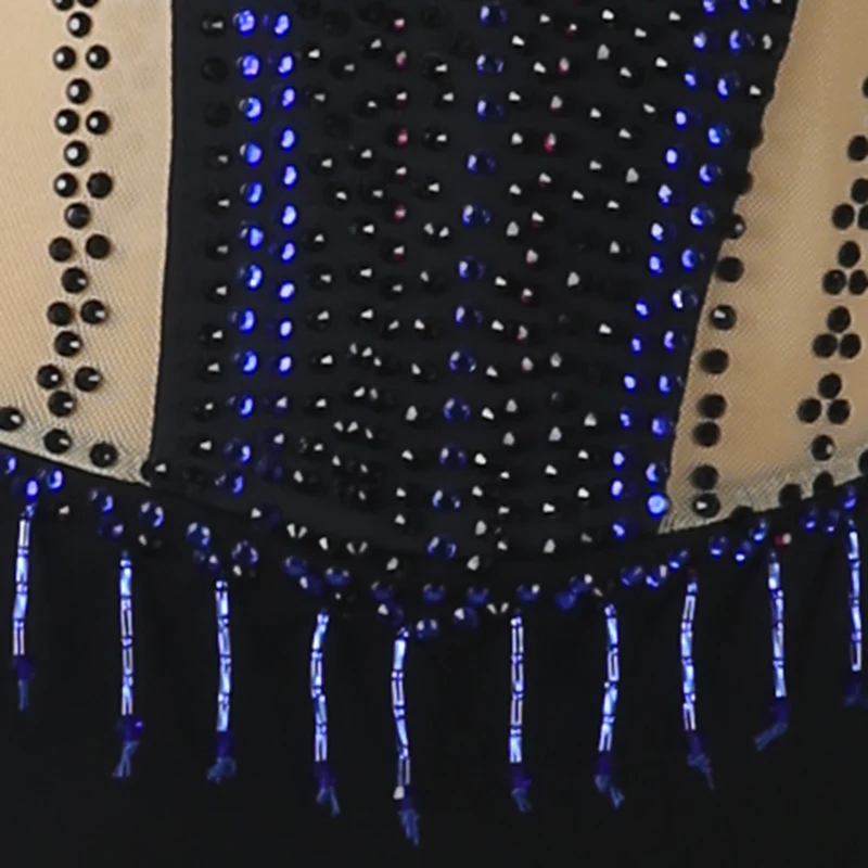 Figure Skating Dress Dance Wear Stage Costume Clothing Girl Children Clothes Artistic Ice Skating Dress Dance Leotard Samba B034