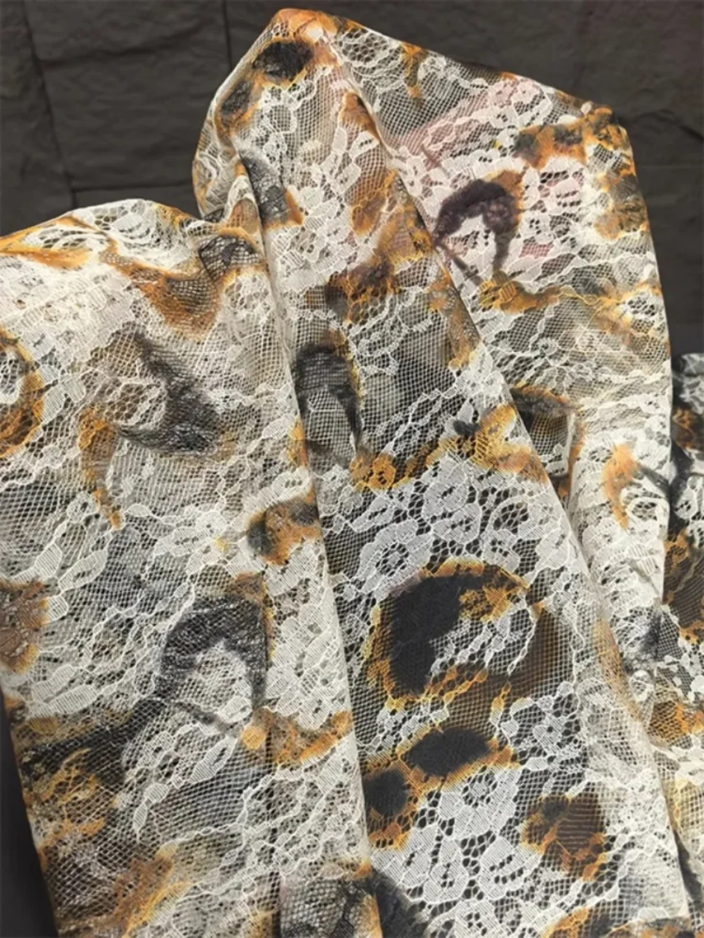 

Красящая кружевная французская ткань в стиле ретро для платья-бретельки «сделай сам», дизайнерская ткань Cheongsam Hanfu, шитье своими руками по метрам, материал