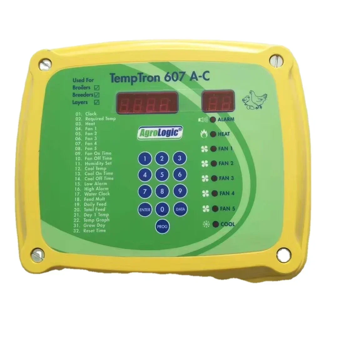 

Hot sales 607AC Poultry Breeding Temperature Controller And Material Level Sensor