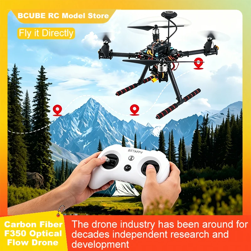 B-CUBE PIXHAWK2.4.8 Flight Control Carbon Fiber 350 Frame Kit Ardupilot Quadcopter BLHELI 30A 2212 Motor ESC Optical Flow