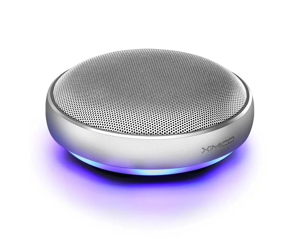 Portable Mini Bluetooth Speaker Wireless Subwoofer Metal Bass RGB Colorful Lights Small Powerful Cannon Home Computer Audio