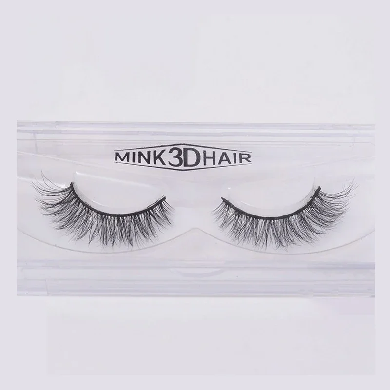 1 Pair 3D Mink False Eyelashes Crossing Lashes Natural Soft Cotton Stalk Style Eye Handmade Makeup Tools