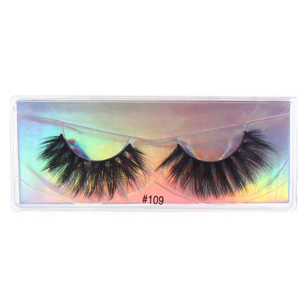 Mink Eyelashes Natural Long Lashes Lightweight Cross 3D Mink Hair Wispy Fluffy False Eyelashes