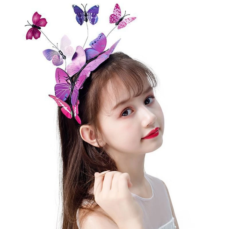 Fascinators ผีเสื้อนางฟ้าสำหรับคอสเพลย์ปาร์ตี้ตกแต่งเทศกาลงานแต่งงาน Dropship