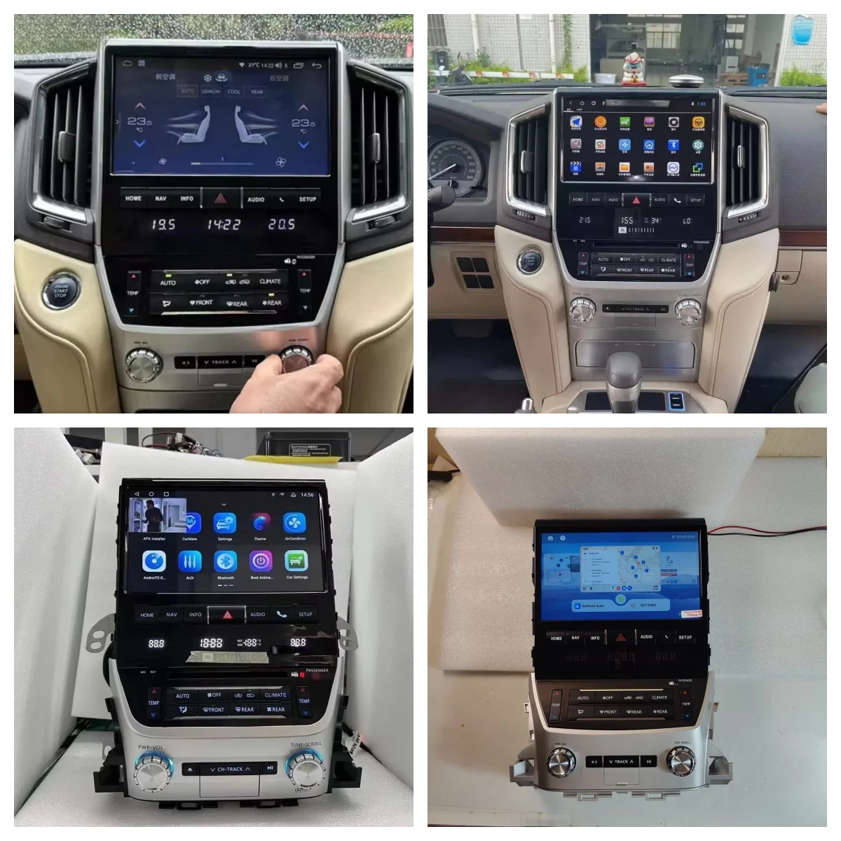 N'Android OEM Style Screen For Toyota Land Cruiser LC200 2008-2021 Car Radio Multimedia Player GPS Navigation Head Unit DSP Carp