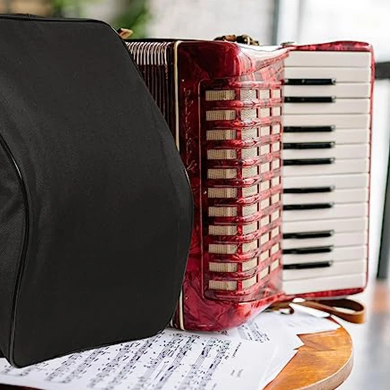 

22 8 Bass Accordion Case Canvas Fabric Portable Instrument Bag Accordion Backpack for Musicians and Students 24BD
