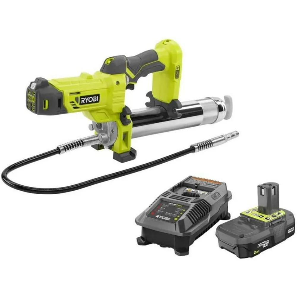 

Ryobi P3410-P163 18-Volt ONE+ Grease Gun Kit with (1) 2.0 Ah Lithium-Ion Battery and Dual Chemistry Charger