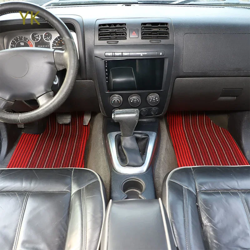 

TPE Rubber Car Front Rear Row Wire Loop Floor Mats Trim Fit For Hummer H3 2005-2009 Interior Car Accessories