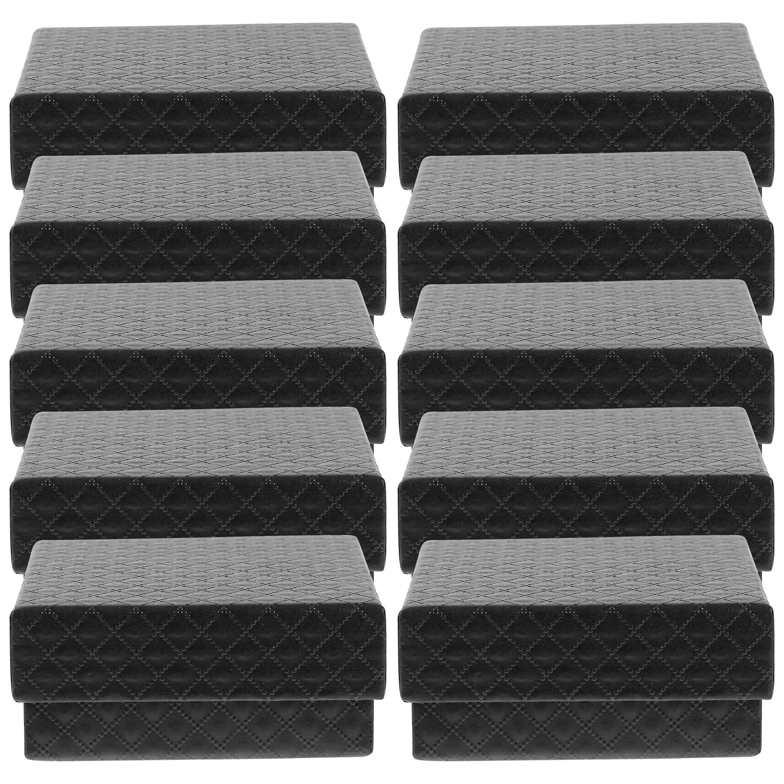 

10Pcs Jewelry Gift Box Set Fabric Wrapped Ring Necklace Bracelet Holder Small Jewelry Storage Packaging Boxes Wrapping Box