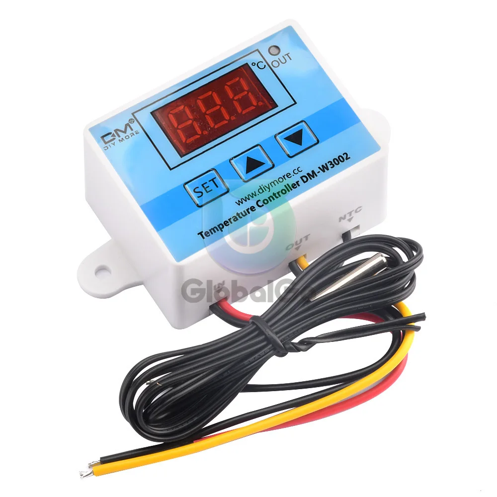 

W3002 Digital Temperature Controller DC 12V 24V AC 110V 220V Thermostat Control Switch Thermoregulator Sensor Meter With Probe