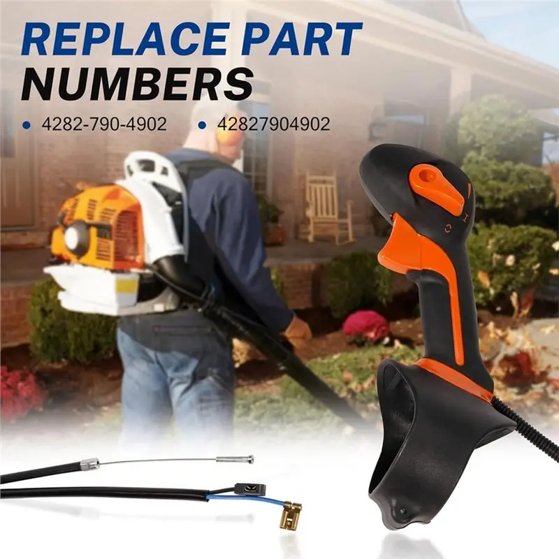 Throttle Cable Included Control Handle 4282-790-4902 For Stihl BR600 BR500 BR550 Petrol Backpack Blower Models 42827904902