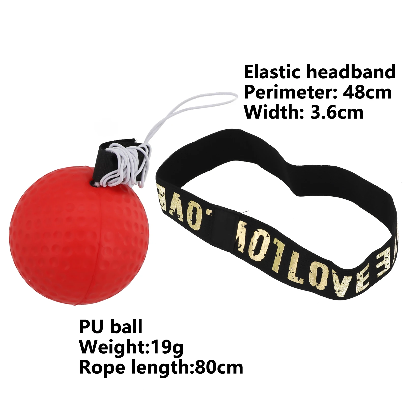 

Boxing Reaction Ball Head Band PU Reaction Time Training Speed Ball Sport Home MMA Muay Thai Reaction Ball Sports