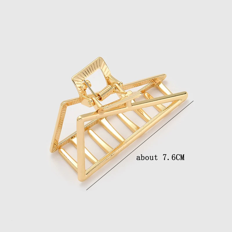 Multi Style Gold Metal Hair Claw Clips Hollow Geometric Butterfly Jaw Clips Strong Hold Non Slip Hair Crab Clamp for Women Thick