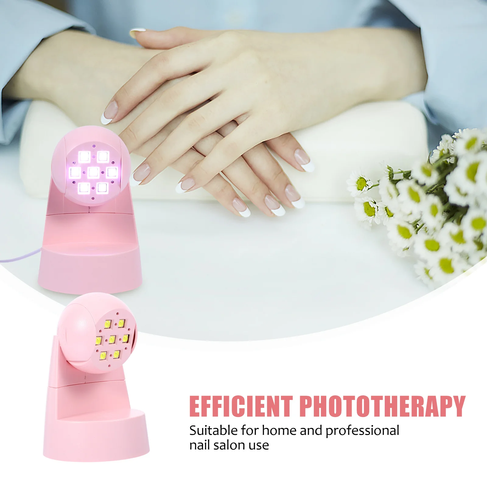 โคมไฟทำเล็บมืออาชีพสำหรับร้านทำเล็บ เครื่องอบเล็บแบบ USB แห้งเร็ว ประหยัดพลังงาน ใช้ได้ทั้งที่บ้านและเดินทาง