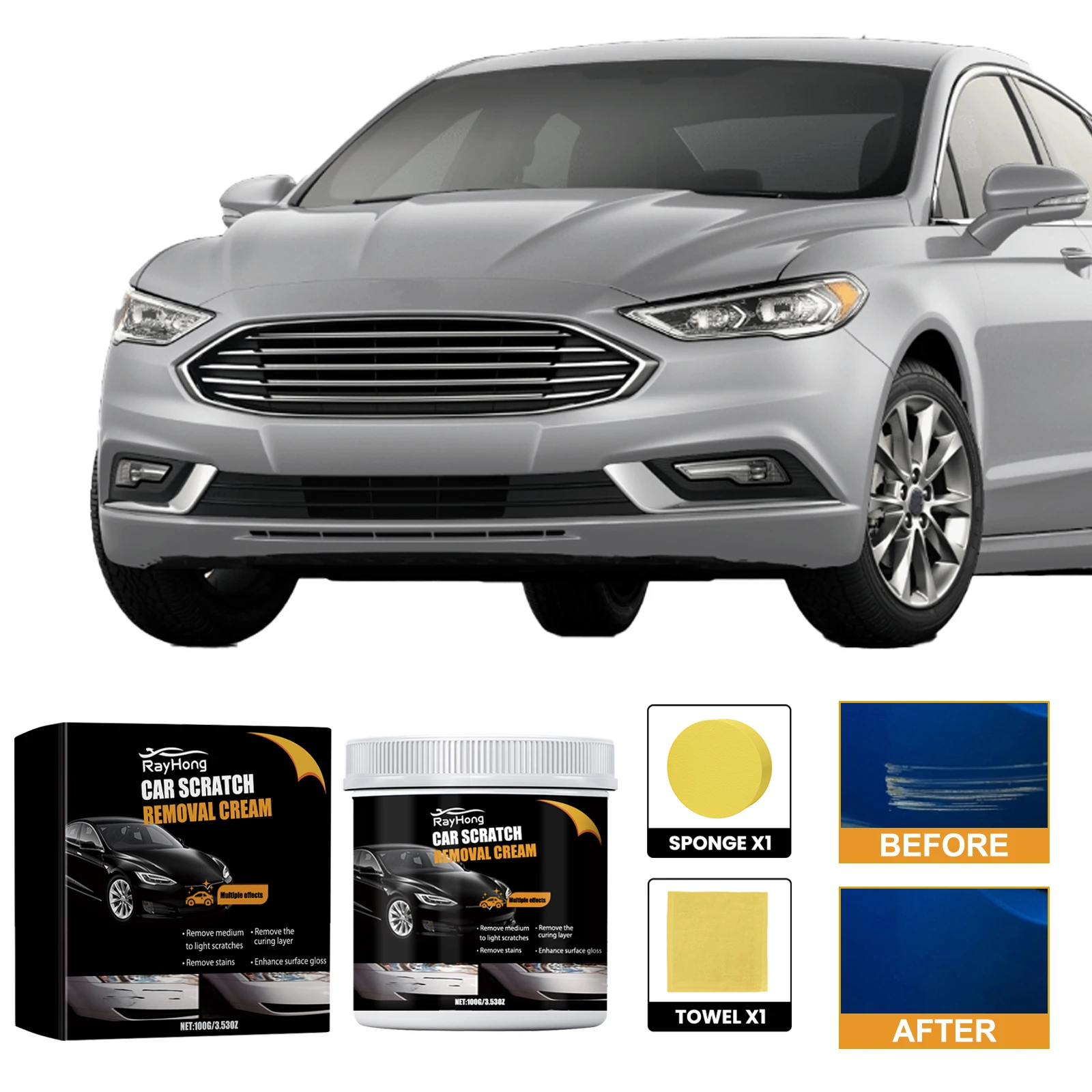 Car Scratch Paste Remove dirt and dust repair paint scratches polishing maintenance refurbishment coating paste