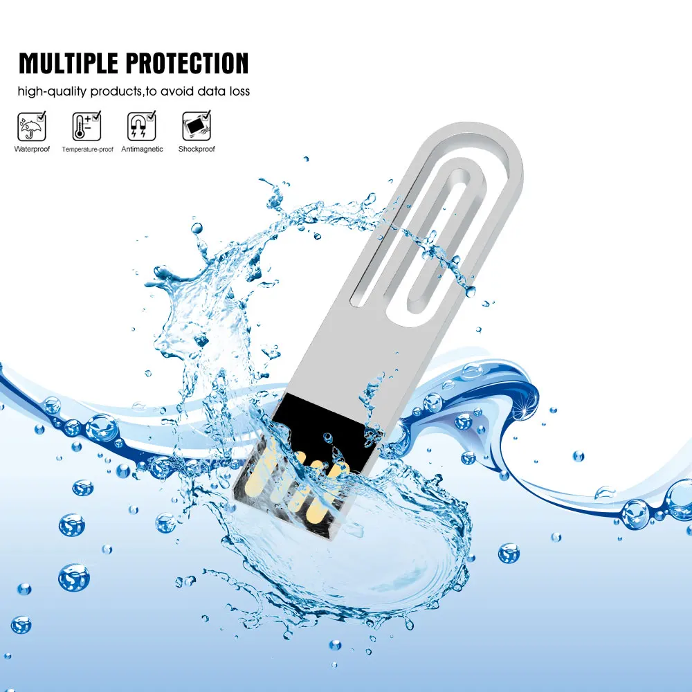 USB Flash Drive 64GB Metal Pendrive 128GB 16GB 8GB 4GB High Speed USB Memory Stick 32GB Pen Drive USB Storage Flash Disk