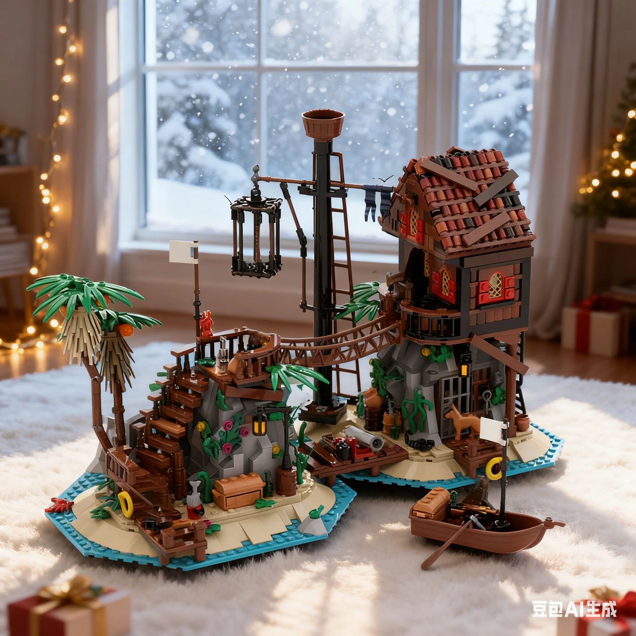 1383pcs MOC Pirates Forbidden Island Remake Model Building Blocks Christmas Gift Toy Education Craft Collection DIY Creative