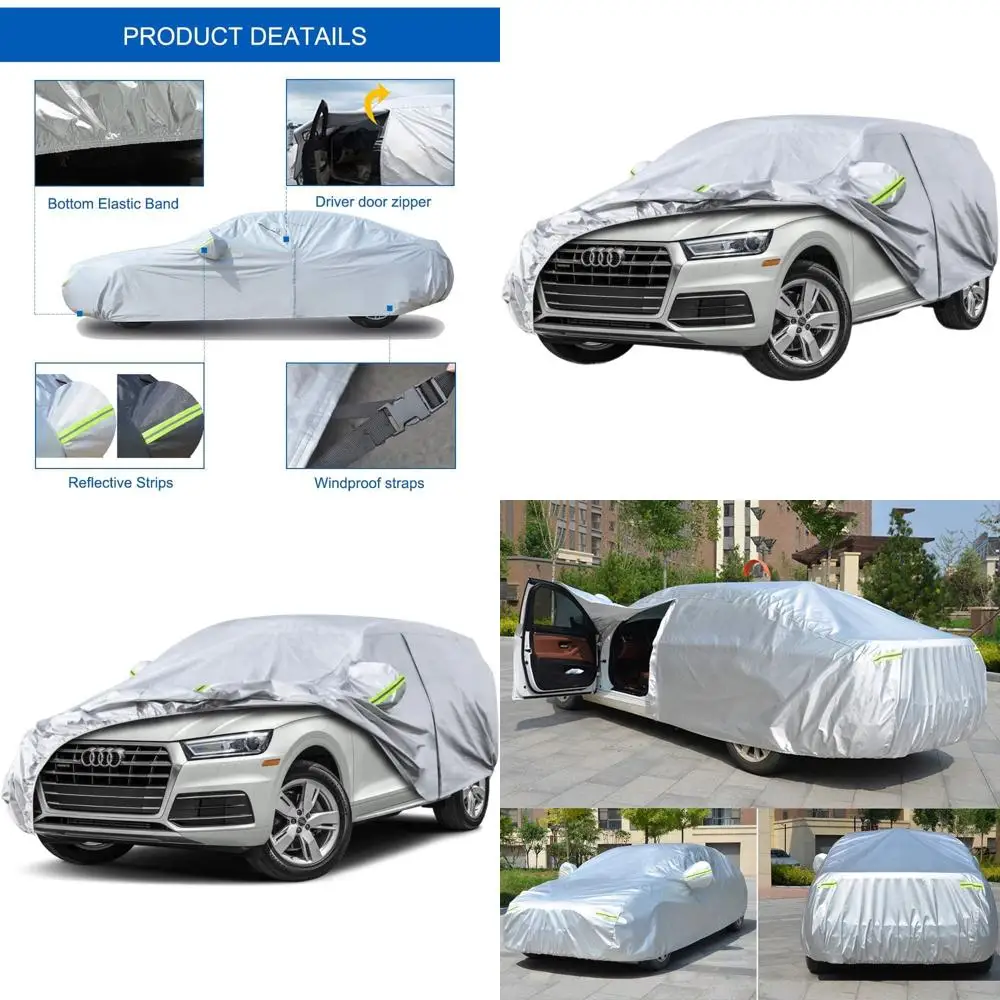 

Custom Fit SUV Car Cover 2008-2025 Waterproof All Weather Protection with Zipper Door