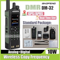 New BAOFENG DM32 Walkie Talkie DM-32 DMR Digital Radio GPS 10W Multi Band Wireless Copy Frequency USB-C SMS UV32 Ham 2 WayRadio
