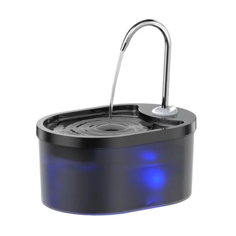 

Умный фонтан для домашних животных, портативный диспенсер для воды с привлекательным краном, поощривает кошки, напитки, более автоматическая зарядка