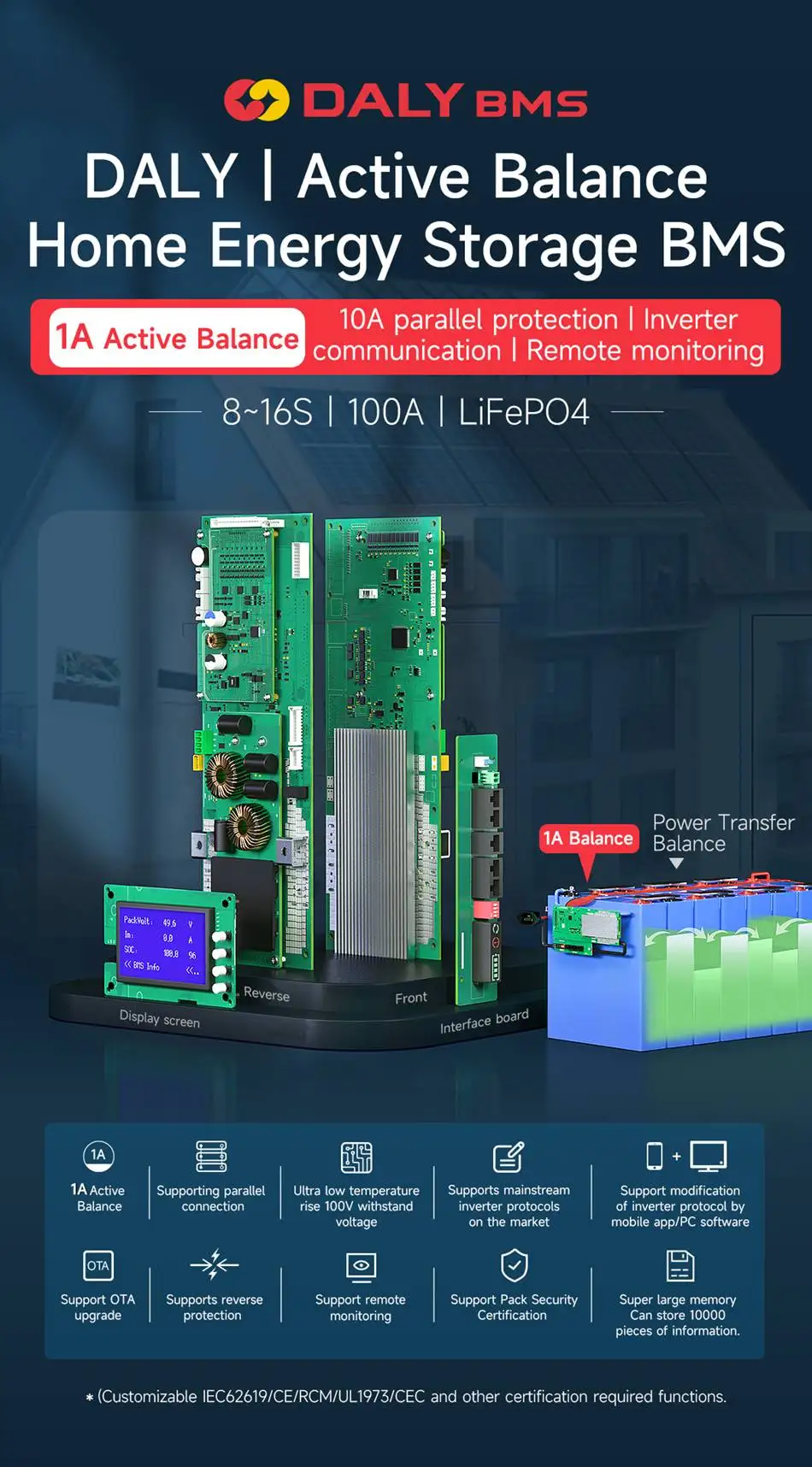 16S 100A Lifepo4/Nm… - image