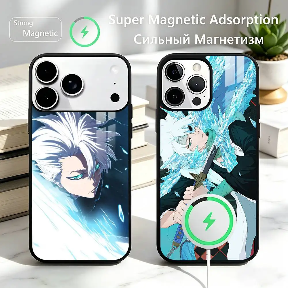 

Anime Toshiro Hitsugaya BLEACH Phone Case For iPhone17,16,15,14,13,12,11 Plus,Pro Allows magnetic wireless charging