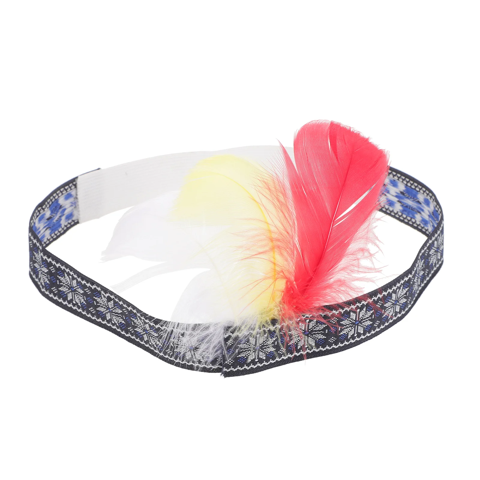 Indian Headdress Headbands Plume Headpiece for Girls Wedding Performance Decoration Headpieces Fabric