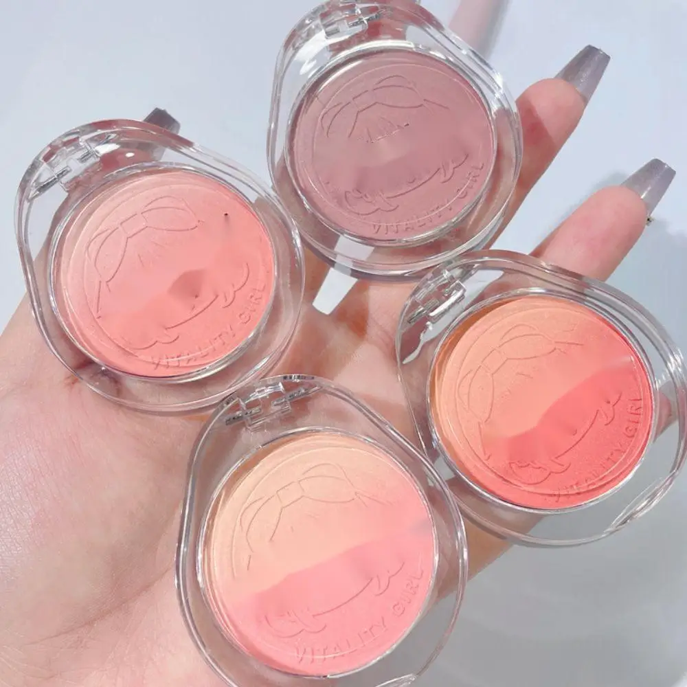 Vibrant Blush Gradient Blush Natural Nude High Light Contouring Disc One Delicate Not Easy To Fly Pink Woman