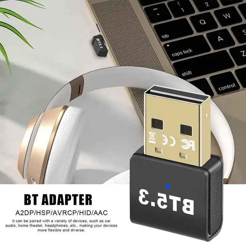 Wireless Adapter für Desktop PC 5.3 Desktop Wireless Adapter 5.3 USB Smart Home Gerät Kompatibilität Plug & Play für Desktop