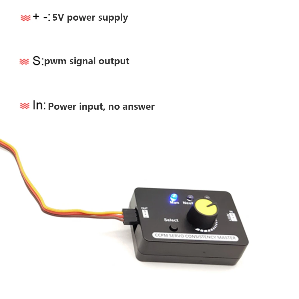 RC Servo Tester Centering Tool ESC Motor Checker High Precision for Airplanes Remote Control Models