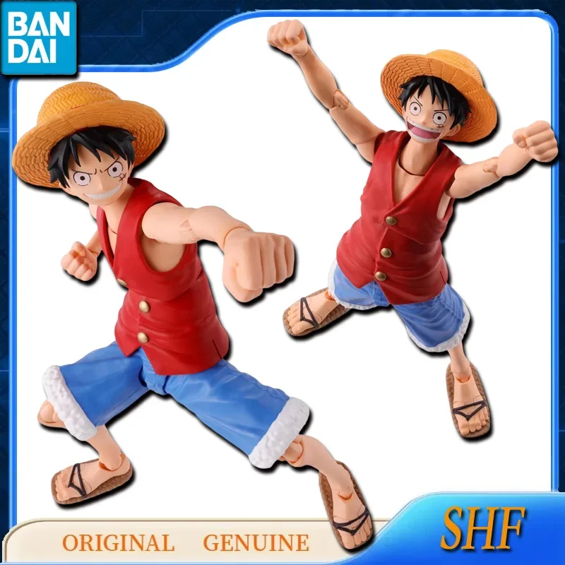 Bandai-Figurines d'action originales One Piece ShFiguarts Monkey D. Luffy, Romance Foster, Anime Toys, Assembly Model, Ornements