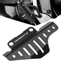 Motorcycle Desert X Rear Brake Master Cylinder Guard Covers Protection Accessories For Ducati DesertX 2022 2023 Aluminum Black