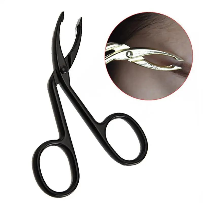 Stainless Steel Eyebrow Tweezers Professional eyebrow trimming and removal clip Eyebrow Plucking Makeup Beauty Tools