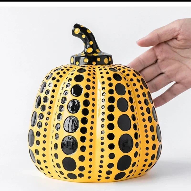 Upgrade Tool Japanese Wave Point Pumpkin Home Furnishings Decorative Crafts Decoration Porch Modern Simple Nordic Living Room Wi