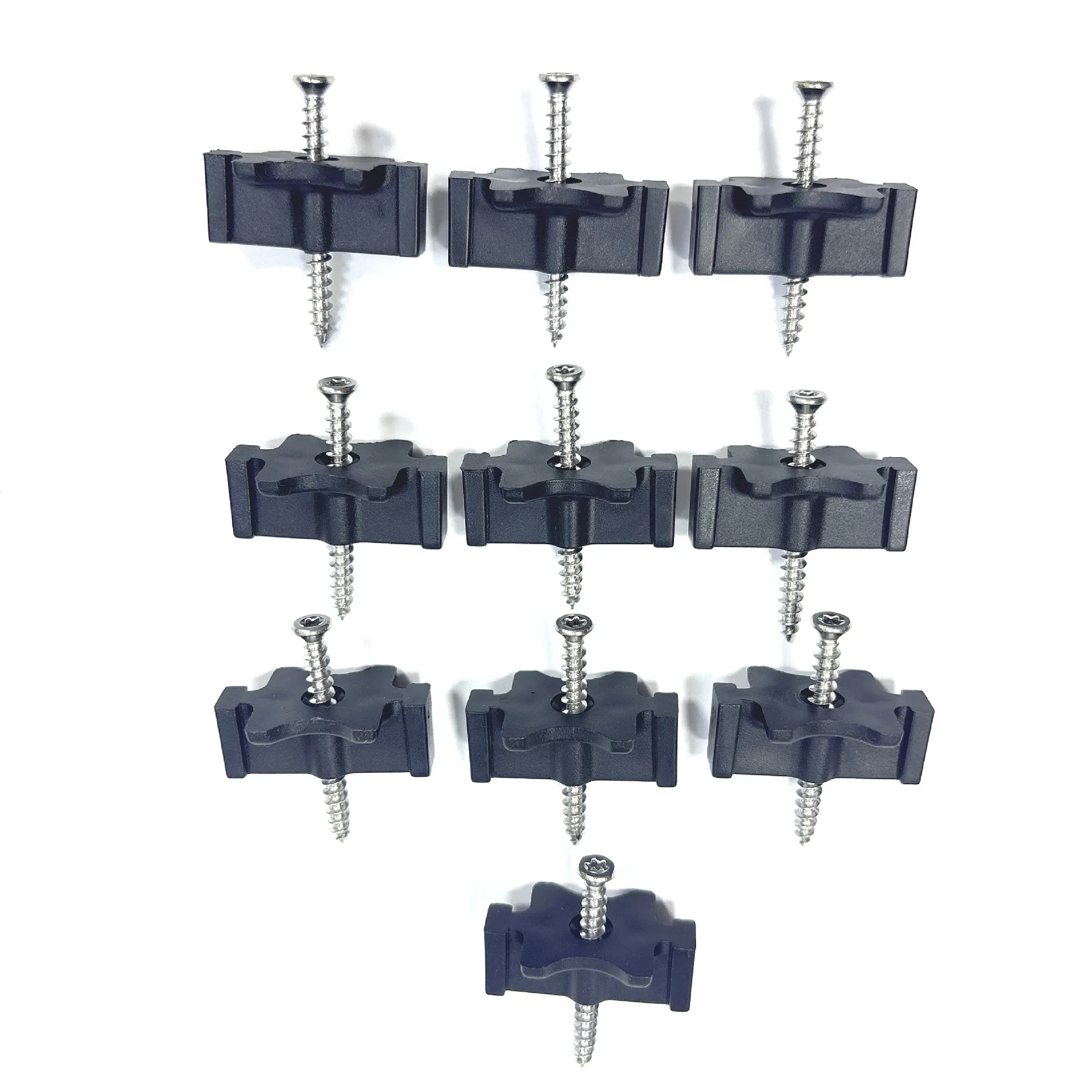 100Pcs Deck Fasteners For Composite Decking Board With Stainless Steel Screws Composite Decking Clips For Wood Deck Framing