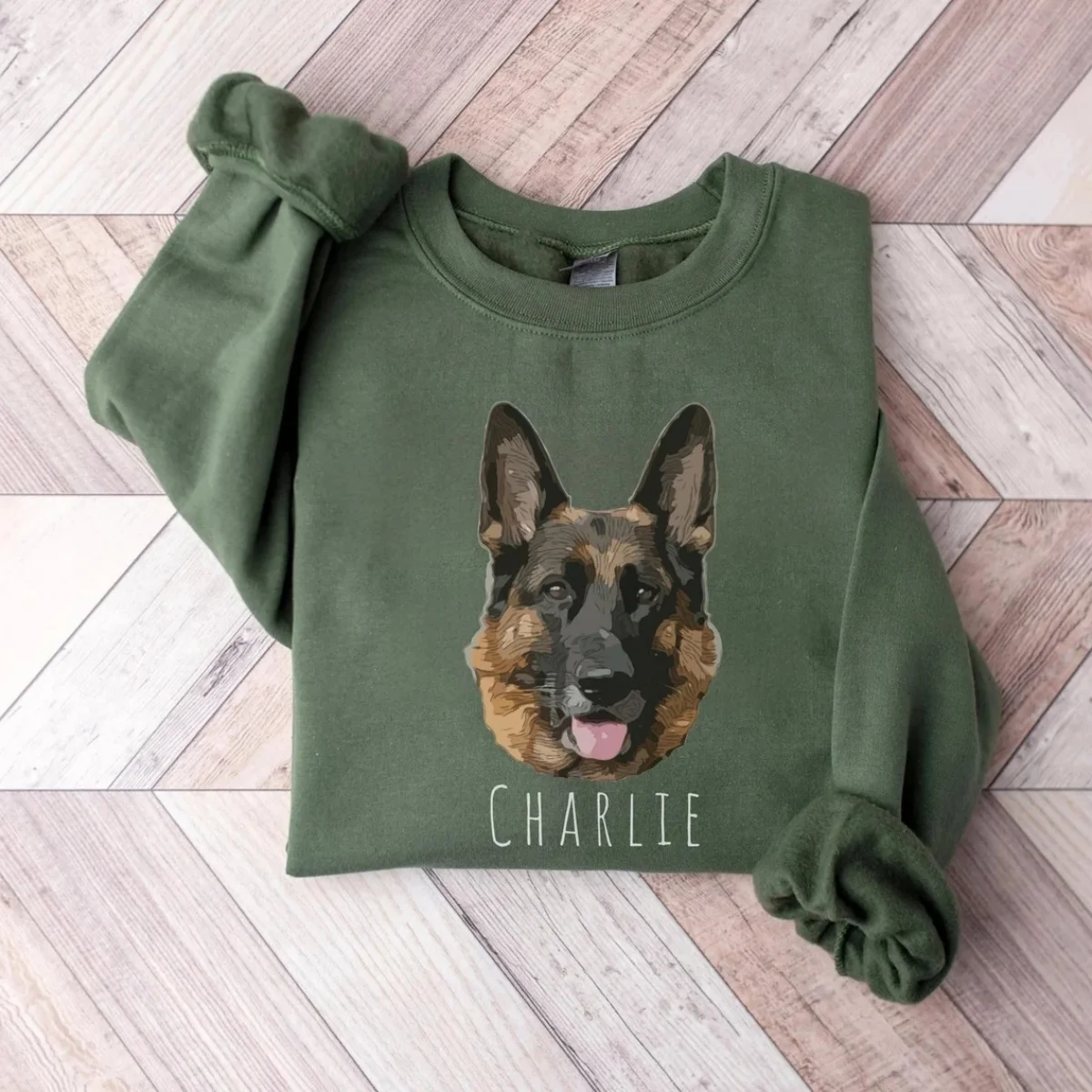 Personalized Pet Portrait Sweatshirt, Custom Pet Hoodie, Dog Mom Shirt, Custom Dog Crewneck, Custom Cat Sweatshirt, Gift for Pet