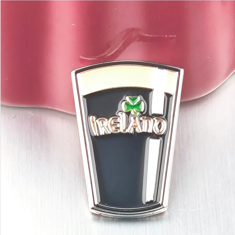 Ireland Badge pin Flag Metal Soft Enamel Lapel Badge Pins Brooches