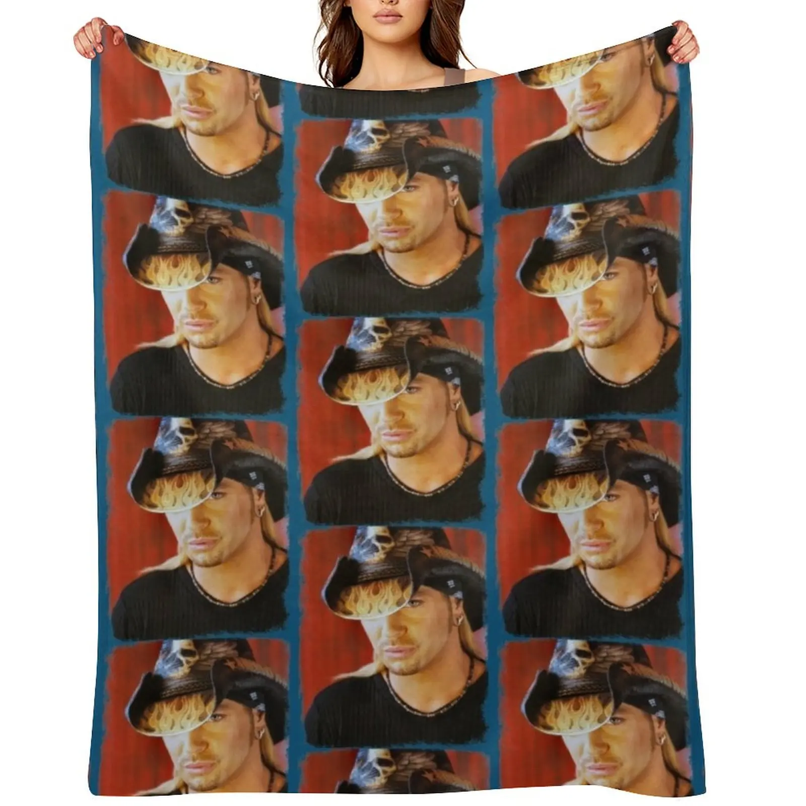 

Art Bret 90s Michaels Hat Throw Blanket Soft Plush Plaid Sofa Throw Bed covers valentine gift ideas Blankets